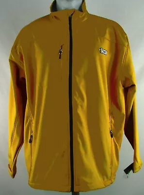 Virginia Common Wealth University Rams NCAA Men Yellow Soft Shell FullZip Jacket • $39.99