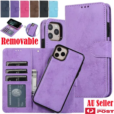 $16.99 • Buy For IPhone 14 13 12 11 Case Pro MAX XR 8 Magnetic Leather Removable Wallet Cover