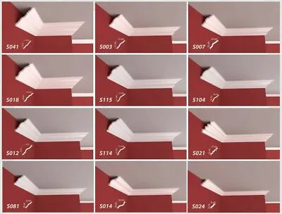 Samples Xps High Density Polyestrene Lightweight Wall Moulding Coving Cornice  ✨ • £6.99