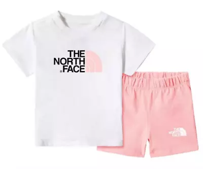 The North Face Infant Cotton Summer Set / BNWT / Evening Sand Pink / RRP £32 • £11.99