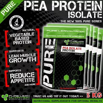 5kg Pea Protein Isolate Vegan Vegetarian Alternative To Whey Protein Wpi Wpc • $105