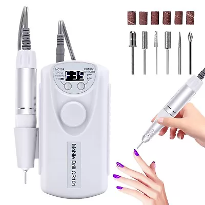 35000RPM Portable Electric Nail Drill Manicure Machine For Acrylic Gel Polish Na • $24.99