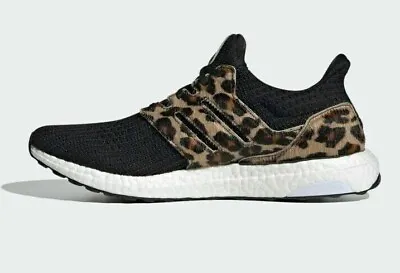 ADIDAS ULTRABOOST DNA MEN SHOES Animal Pack Leopard Black White FZ2731 Sz 9.5-13 • $58.88