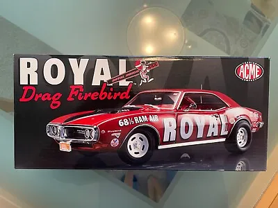 1968 Firebrid Pontaic R0yal Bobcat Ram Air  Drag  Car 1/18 Acme #a1805202 Nib • $129.95