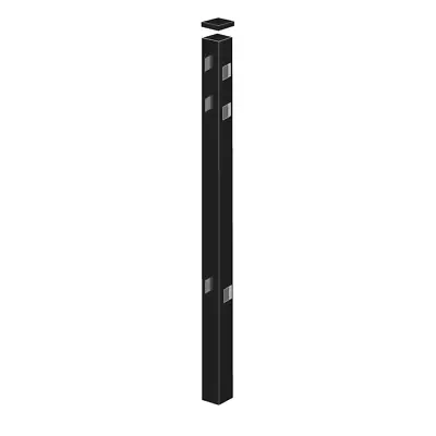 Heavy Duty Standard-Duty Aluminum Fence Line Post 2inX 2inX 5-7/8ft EZ Install • $35.33