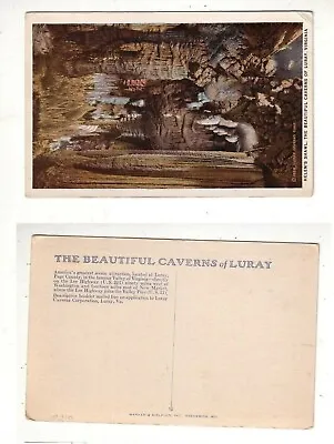 $1.95 • Buy 1950s Postcard - Helen's Shawl - Caverns - Luray, VA  #ucED
