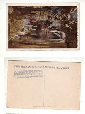 $1.95 • Buy 1950s Postcard - Helen's Shawl - Caverns - Luray, VA  #ucED
