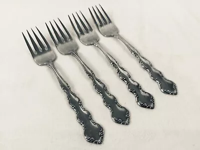 Oneida MOZART (4) Salad Forks Glossy In Excellent Preowned Condition (multiples) • $12