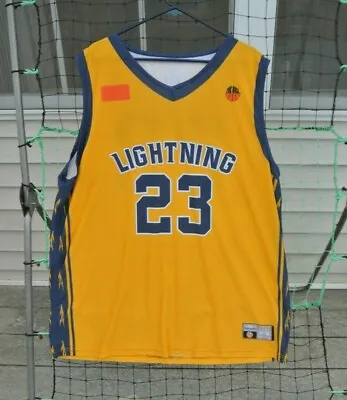 LIDS Team Sports AAU USA The Rock Basketball #23  Lightning  Jersey Size XL • $24.99