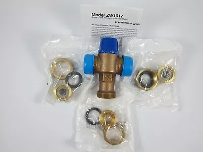 Zurn Wilkins AQUA GUARD Thermostatic Mixing Valve 1/2  Union Sweat ZW1017C NOS • $32.50