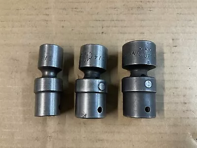 3 Mac Tools 5/8” 3/4” 7/8” 1/2” Drive Impact Universal Wobble Sockets • $25