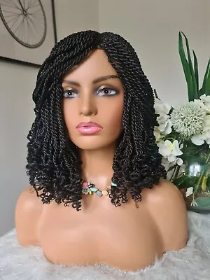 £49.99 • Buy Beautiful Black Hand Made Curly Braid Wig🖤🖤