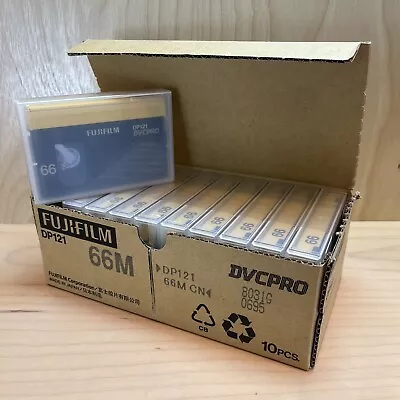 FUJIFILM DP121-66M DVCPRO 66-Minute Video Cassette - Box Of 10pcs - NEW • $18