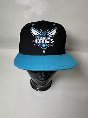 Charlotte Hornets Hat Mitchell & Ness NBA Team Logo Snapback Cap Excellent Rare • $16.99