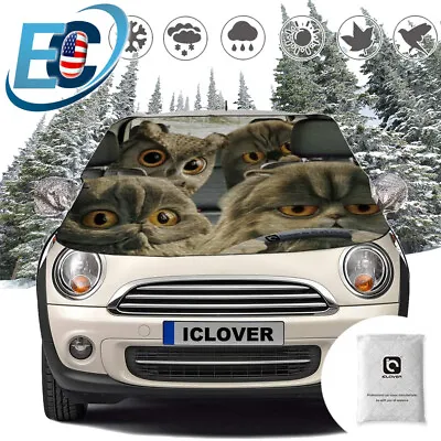 Magnetic Car Windshield Snow Cover Sun Shade Protector Winter Dust Frost Guard • $13.99