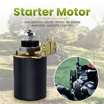 Starter Motor For Briggs & Stratton 16 Tooth 12V Heavy Duty Ride On Mower 499521 • $57.94