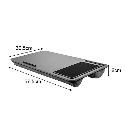 Lap Desk Computer Table Stand Laptop Sofa Bed Tray Portable Notebook Phone Slot • £15.99