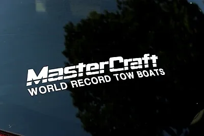 $12.64 • Buy Mastercraft World Record Tow Boats 12  SET OF 2 Ski Boat Vinyl Decal Sticker