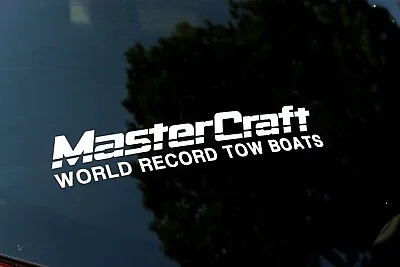 Mastercraft World Record Tow Boats 12  SET OF 2 Ski Boat Vinyl Decal Sticker • $14.54