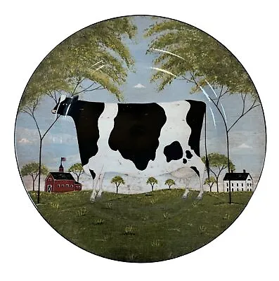 Warren Kimble Animal Collection Salad Plate Cow Sakura Retired Farmhouse Decor • $18.99