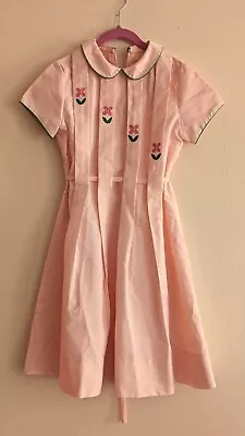 Vintage 60s Pink Cotton Spring /Summer Dress - 10-12 • $35