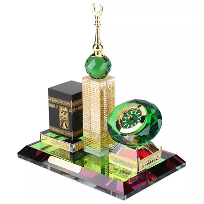 Muslim Kaaba Clock Tower Model Islamic Architecture Handicrafts Decoration YEK • $37.72