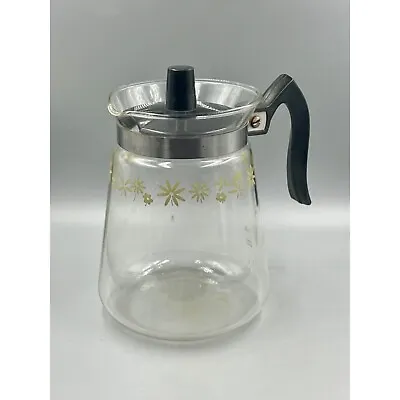 Vintage Cory 8-Cup Glass Carafe/Coffee Pot W-Floral Design • $14.99