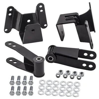 4  Rear Drop Lowering Kit Hanger Shackle For Chevrolet GMC C10  2WD 1973-1987 • $165.25