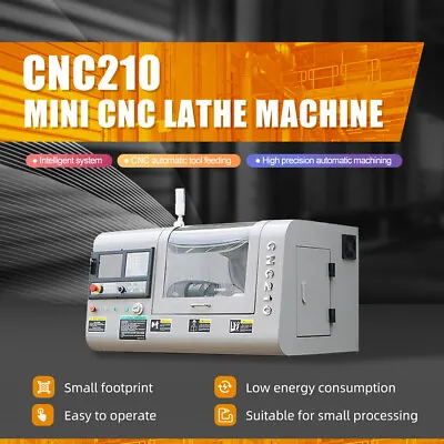 Mini CNC Lathe Machine Siemens 808D Control System CNC 210 • $12899