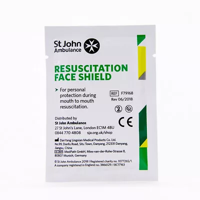 St John Ambulance CPR Resuscitation Face Shields - 10pk • £7.99