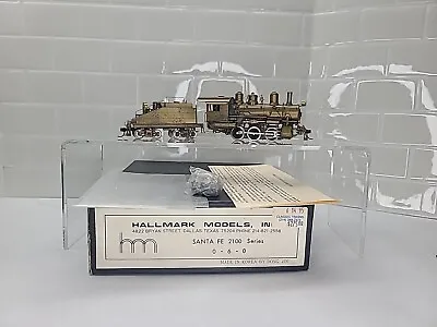 Hallmark Models Brass HO Scale Santa Fe 2100 Series 0-6-0 In Box Tested Runs  • $279.95