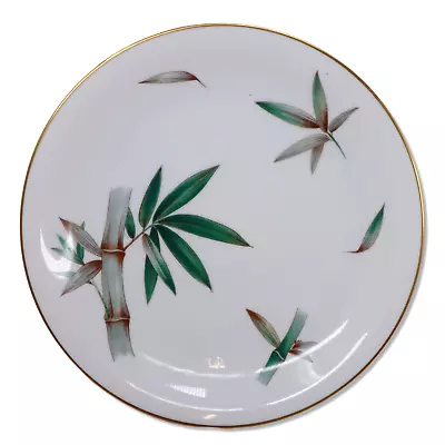 Noritake Canton 5026 Dinner Plate 10  Bamboo Gold Trim Japan Vintage 1950’s • $7.92