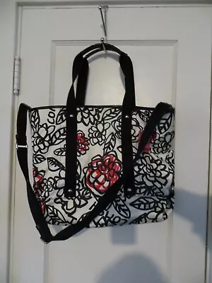 Coach Poppy Cream Daisy Graffiti Print Sateen TOTE Crossbody Handbag Purse • $99.99