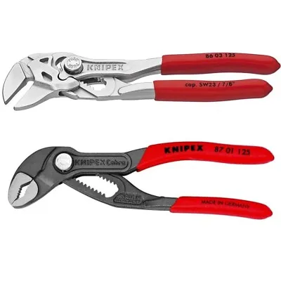 Knipex Mini Cobra & Pliers Wrench Set 2pc 5  8603125 & 8701125 Slim • $79.99