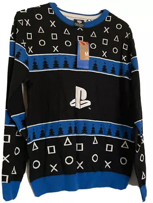 $35.69 • Buy Primark Playstation Ps3 Ps4 Ps5 Psvita Icons Christmas Xmas Jumper L Large Bnwt