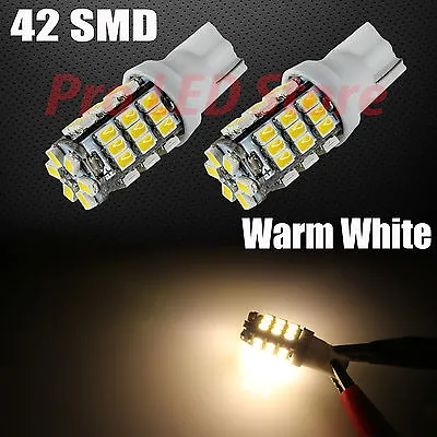 T10/921/194 RV Trailer 12V LED Lights Bulbs 42 SMD Warm White • $6.50