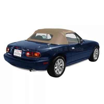 Fits: 1990-05 Miata Convertible Top Tan Haartz Stayfast Zippered Glass Wndw • $710.10