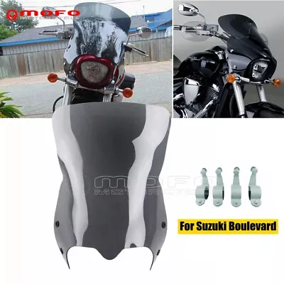 Dark Tint Sport Windshield Windscreen Fits SUZUKI BOULEVARD M109R M90 M50 06-16 • $189.99