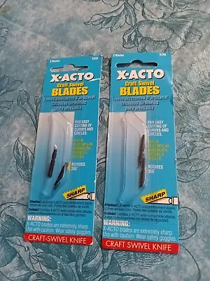 X-ACTO #245 Blades For CRAFT SWIVEL KNIFE  Vintage 2 In Each Package • $17