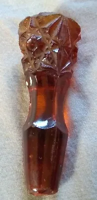 Antique Root Beer Color Solid Glass Bottle Stopper. • $18