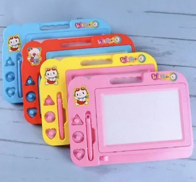 £8.99 • Buy Childrens Kids Fun Magnetic Drawing Board Doodle Scribbler Pad Toy Girls Boys