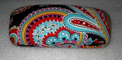 Vera Bradley Hard Shell Glass Case  Parisian Paisley  6.25  X 2.5  X 2  • $8.99