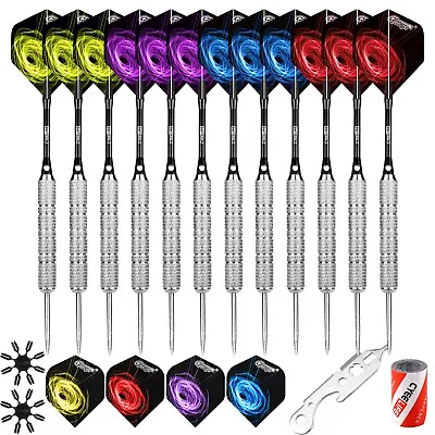 Steel Tip Darts Set 20g With Aluminium Shafts And Extra Accessories • $13.37