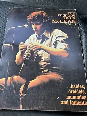 The Songs Of Don McLean Vol. 2 Babies Dreidels Mummies Laments Guitar Chords • $14.95