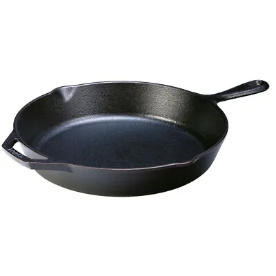 £59.99 • Buy Lodge Cast Iron Round Skillet Frying Pan With Handle Diameter 12  30cm Oven Safe