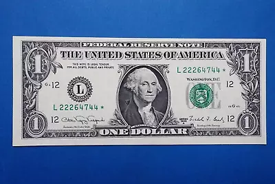 1988-A $1 FRN Star Note Choice Crisp Uncirculated Cond. - L22264744✫ • $8.95