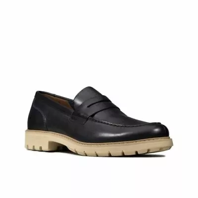 Clarks Originals Mens Batcombe Edge Navy - Slip On UK 91011 G • $178.82