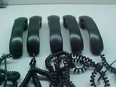 Lot Of 5 Mitel Superset 4025 4150 4001 4015 Phone Handset Dark Gray Black • $24.95