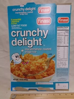 1997 Vintage Cereal Box FINAST Supermarket Marshmallow Crispies Store Brand • $34.50