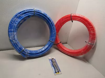 EFIELD 149 Kit 1/2  2 X100 Ft Pex-A Pipe/Tubing - Blue & Red Twin Tube • $89.99